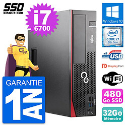 PC Fujitsu Esprimo D556 DT Intel Core i7-6700 RAM 32Go SSD 480Go Windows 10 Wifi · Occasion 