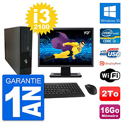 PC Fujitsu E910 DT Ecran 19" Intel i3-2100 RAM 16Go Disque 2To Windows 10 Wifi · Occasion 