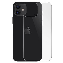 Avizar Film Arrière Apple iPhone 12 Mini Verre Trempé Antichoc Anti-traces Transparent