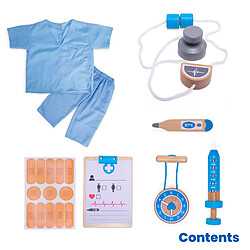 Bigjigs Toys Costume et accessoires de docteur