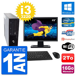 PC Fujitsu E910 DT Ecran 19" Intel i3-3220 RAM 16Go Disque 2To Windows 10 Wifi · Occasion 