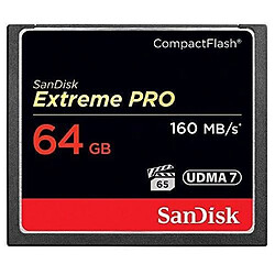 SanDisk Extreme Pro 64 Go Carte mémoire CompactFlash UDMA7 SDCFXPS-064G-X46