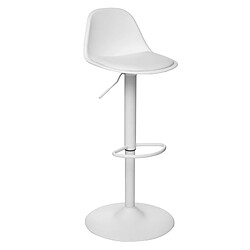 Atmosphera, Createur D'Interieur Tabouret bar déco style scandinave "alko" atmosphera - blanc Tabouret bar déco style scandinave "Aiko" Atmosphera - Blanc