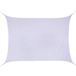 Voile d'ombrage rectangulaire 3 x 4 m - Curacao - Blanc - Hespéride