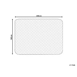 Avis Beliani Coton ciré Surmatelas 140 x 200 cm Tailles Différentes