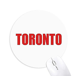 Universal Toronto Canada City Red Mousepad Round Rubber Mouse Pad non glissée Game