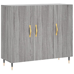 Maison Chic Buffet,Meuble de Rangement,commode pour salon,Cuisine sonoma gris 90x34x80 cm bois d'ingénierie -MN60960