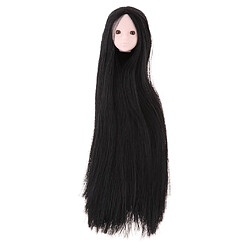 1/6 femme poupée bjd cheveux noirs tête sculpter les parties du corps de poupée 1/6 Bjd Custom Parts