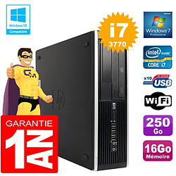 PC HP Compaq 8300 SFF Core I7-3770 Ram 16Go Disque 250 Go Graveur DVD Wifi W7 - Occasion