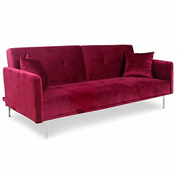 Paris Prix Canapé Convertible 3 Places Lacla 191cm Rouge