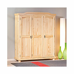 Mes Armoire 3 portes 150 cm en pin massif - CHAMBERY