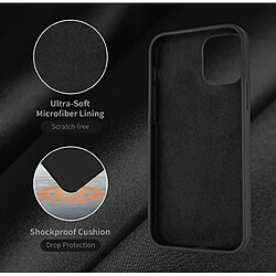 Riffi Coque Riff Thin & Soft en silicone avec intérieur en fibre douce pour Apple iPhone 14 Pro Noir