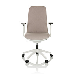 Chaise de bureau / chaise pivotante NESTORA tissu beige hjh OFFICE 