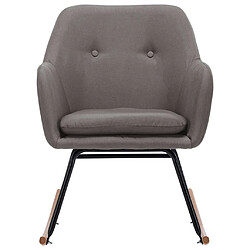 Avis Maison Chic Chaise à bascule | Fauteuil Relax, design moderne Gris clair Tissu -GKD75647