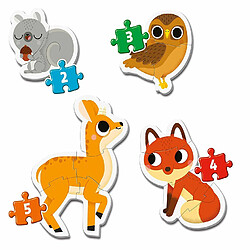 Clementoni-Clementoni-20814-My First Puzzles-Animaux de la Forêt-2-3-4-5 pièces, 20814, Multicolore