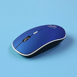 Wewoo Souris sans fil 2.4Ghz 1600 DPI USB silencieuse et ergonomique USB (bleu) 