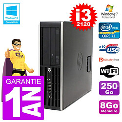 PC HP 6200 SFF Intel i3-2120 RAM 8Go Disque 250Go Graveur DVD Wifi W7 · Occasion 