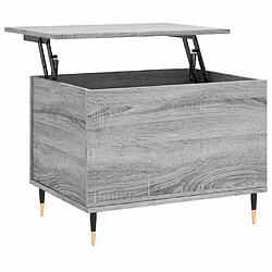 vidaXL Table basse Sonoma gris 60x44,5x45 cm Bois d'ingénierie