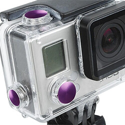 Wewoo Pour GoPro Hero 3+ Jeu de 3 boutons en aluminium anodisé couleur PCS 