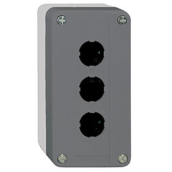 boîte à boutons vide - harmony xald - pour xb5 - 3 trous - gris - schneider electric xald03