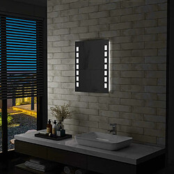 Maison Chic Miroir mural à LED| Miroir Décoration pour Maison Salle de Bain 50x60 cm -GKD79189