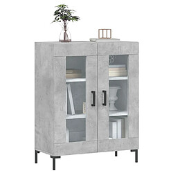 Avis Maison Chic Buffet,Meuble de Rangement,commode pour salon,Cuisine gris béton 69,5x34x90 cm bois d'ingénierie -MN20366