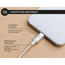 FORCE PLAY Ecouteurs USB C Intra-auriculaire avec Télécommande et Micro Blanc