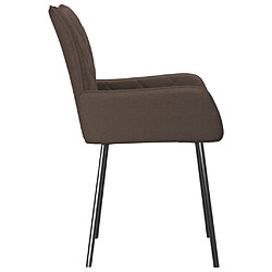 Acheter vidaXL Chaises à manger lot de 2 taupe tissu