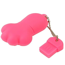 Wewoo Clé USB rouge 2 Go ours en forme de patte de silicone USB 2.0 Flash Disk avec anti-poussière prune pas cher