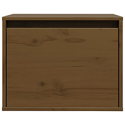 Avis vidaXL Armoire murale Marron miel 45x30x35 cm Bois de pin massif