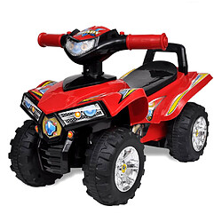 vidaXL Quad à chevaucher enfant rouge avec son et lumière 