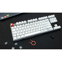 Glorious PC Gaming Race GPBT Keycaps - 115 PBT Tastenkappen, ISO, UK-Layout, Arctic White