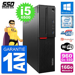 PC Lenovo ThinkCentre M800 SFF Intel i5-6500 RAM 16Go SSD 960Go Windows 10 Wifi · Occasion 