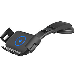 Universal Support de chargeur de voiture sans fil, support de téléphone de support de voiture 15W Qi pour évent et tableau de bord, compatible avec 