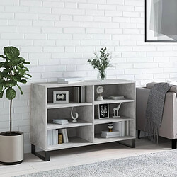 Maison Chic Buffet,Meuble de Rangement,commode pour salon,Cuisine gris béton 103,5x35x70 cm bois d'ingénierie -MN27858