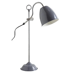 Aubry Gaspard Lampe de bureau en métal laqué gris foncé.