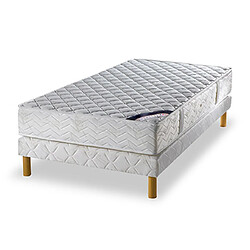 Mes Ensemble matelas ressorts ensachés - grand confort ferme 120x190cm + sommier