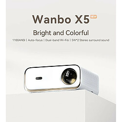 Acheter Projecteur Wanbo X5, 1100 ANSI Lumens, Native1080P