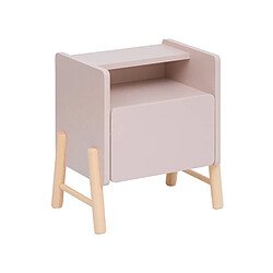 Mobili Rebecca Table de chevet pour enfants Rebecca Mobili Rasam 49x40x30 MDF Pin Rose Marron 