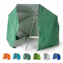 Beachline Parasol de plage portable moto pliable léger aluminium tente 200 cm Piuma, Couleur: Vert foncé