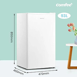 Comfee Réfrigérateur Table Top RCD132WH2 - 93L - [Classe énergétique E] - Froid Statique - Frigo 1 Porte - 41dB Blanc (86*47*45 cm)