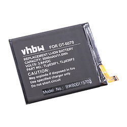 vhbw Li-Polymère batterie 3000mAh (3.84V) pour téléphone portable mobil smartphone comme DT60BATT, TLp030F2