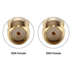 Acheter Wewoo Or SMA Femelle vers SMA Connecteur Adaptateur