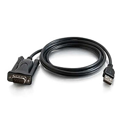 Cables To Go C2G 86887 adaptateur et connecteur de câbles USB-A DB9 Noir