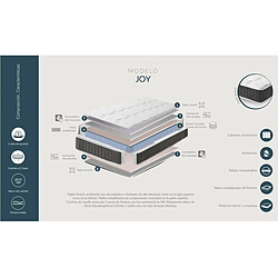 Matelas à ressorts ensachés Dupen Joy - 135 x 180 cm pas cher