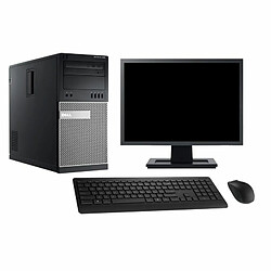 PC Tour Dell 990 Ecran 19" Intel Core i5-2400 RAM 32Go SSD 480Go Windows 10 Wifi - Occasion