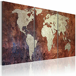 Paris Prix Tableau Imprimé Continents D'acier 60 x 120 cm 