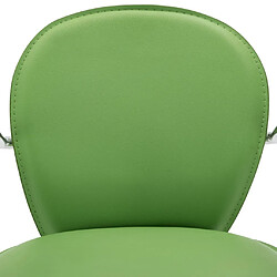 Acheter vidaXL Tabouret de bar avec accoudoir Vert Similicuir