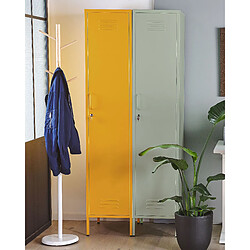 Beliani Armoire en acier vert FROME