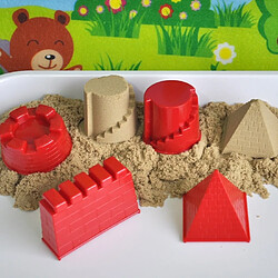 Wewoo 4 PCS Enfants Jouets Éducatifs Castle Moulds Play Sand Tools Rouge pas cher